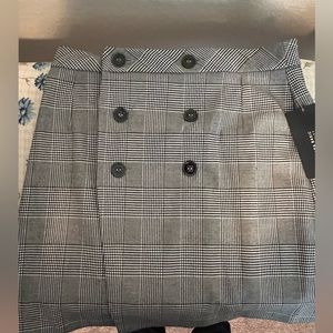 NWT Zara Plaid Skirt